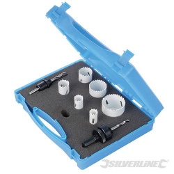 Electricians Holesaw Set - 9 Piece - 18 to 51mm